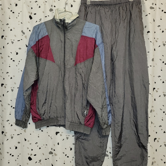 Vintage Active Wear Grey Jogger SET - Picture 1 of 6